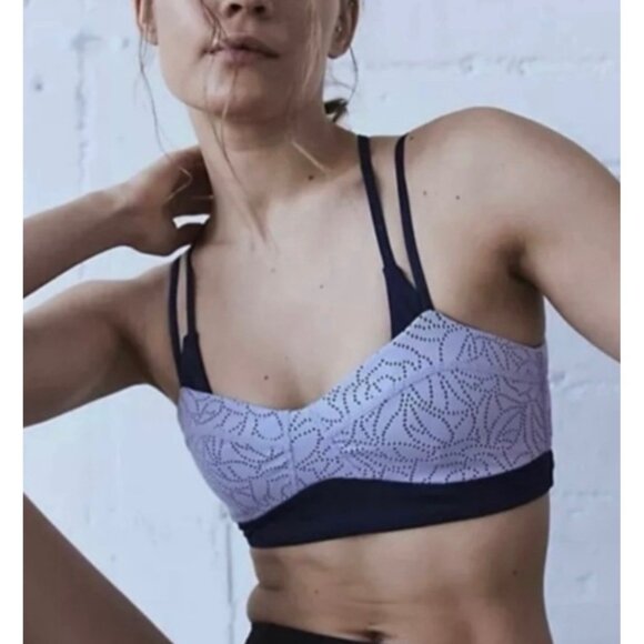 FP Movement by Free People Other - FP Movement by Free People Purple and Black Sports Bra
